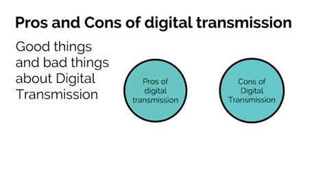 Pros and Cons of Digital Transmission .
